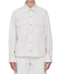 AGOLDE Clothing Gwen Slice Shirt in Fortune Cookie