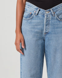 AGOLDE V-Waist Baggy in Fairway 