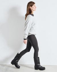 American Vintage Damsville Wide Scoop Sweater in Gris Chine 