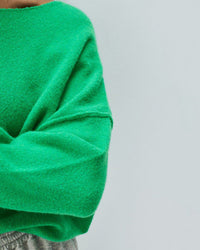 American Vintage Clothing Damsville Wide Scoop Sweater in Printemps Chine