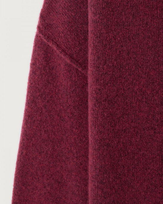 American Vintage Damsville Wide Scoop Sweater in Raisin Chine 