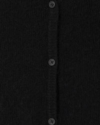 American Vintage Dumy Crop Cardigan in Noir 