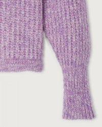 American Vintage East Open Cardi in Lilas Mouline 