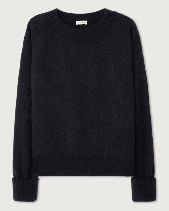 American Vintage Clothing Vito Boatneck Sweater in Noir