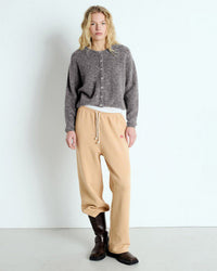 American Vintage Vito Button Cardi in Acier Chine 2 - Bliss Boutiques