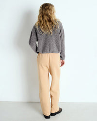 American Vintage Vito Button Cardi in Acier Chine 3 - Bliss Boutiques
