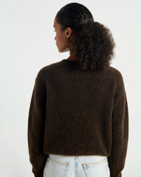 American Vintage Vito Button Cardi in Cafe Chine 4 - Bliss Boutiques