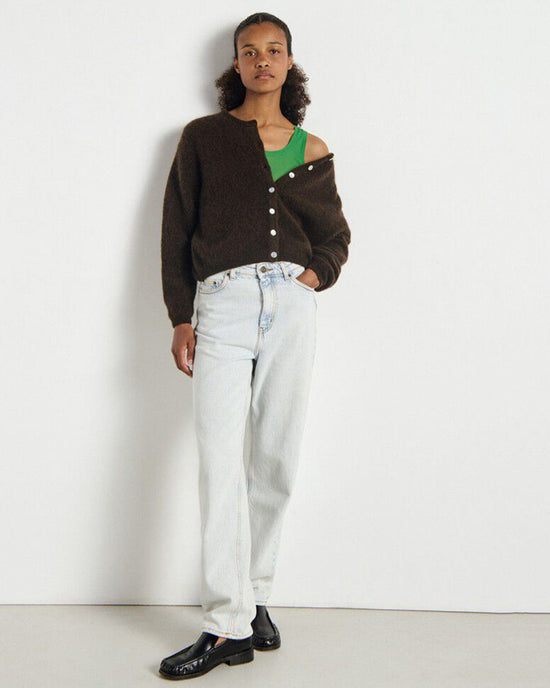 American Vintage Vito Cardigan in Cafe Chine 