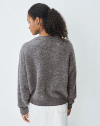 American Vintage Vito Crew Sweater in Acier Chine 4 - Bliss Boutiques
