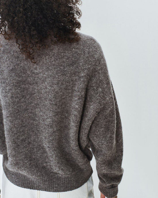American Vintage Vito Crewneck Sweater in Acier Chine 