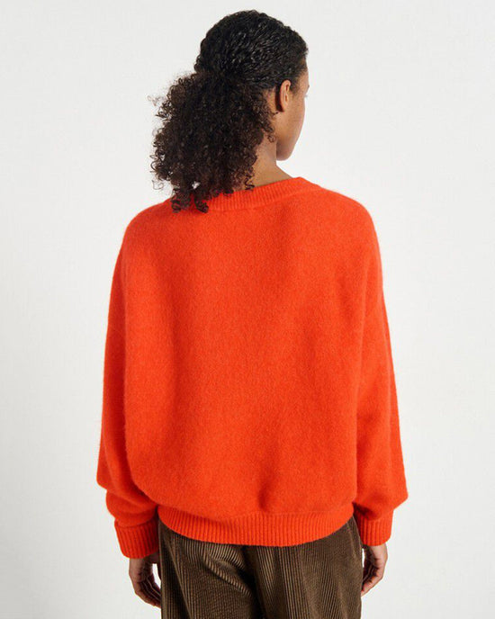 American Vintage Vito Crewneck Sweater in Gaspacho Chine 