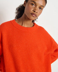 American Vintage Vito Crewneck Sweater in Gaspacho Chine 