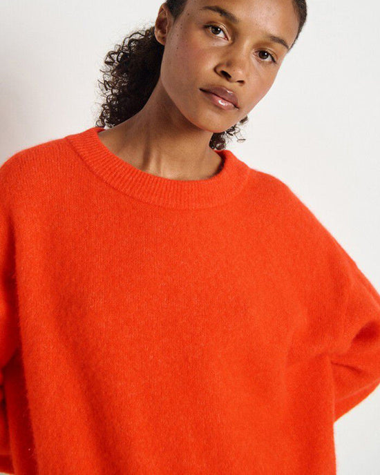 American Vintage Vito Crewneck Sweater in Gaspacho Chine 