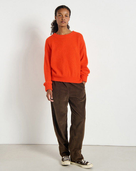 American Vintage Vito Crewneck Sweater in Gaspacho Chine 