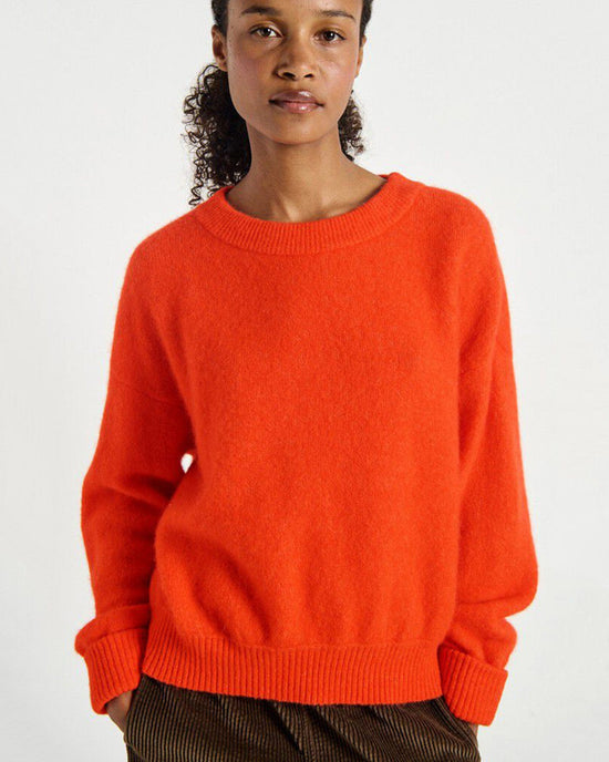 American Vintage Vito Crewneck Sweater in Gaspacho Chine 