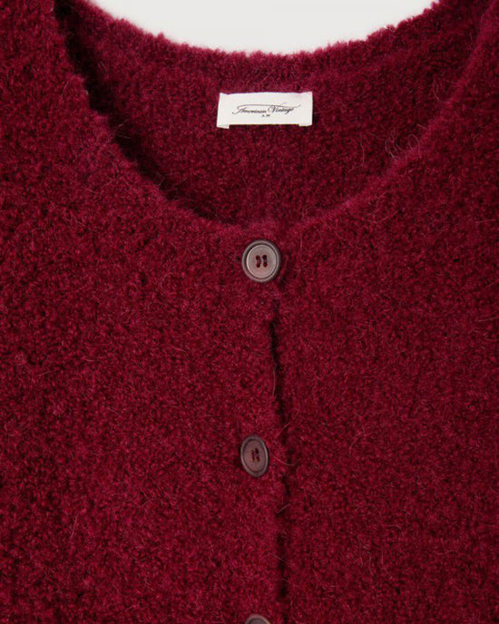American Vintage Clothing Zolly Button Cardi in Grenade Chine