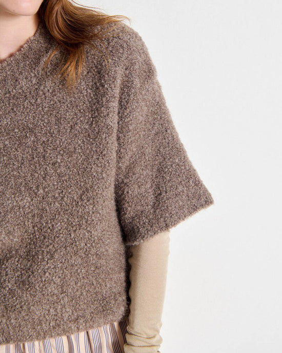 American Vintage Zolly Tee Sweater in Taupe 