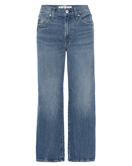 AMO Billie Cropped Wide Straight Leg in Chaperone 