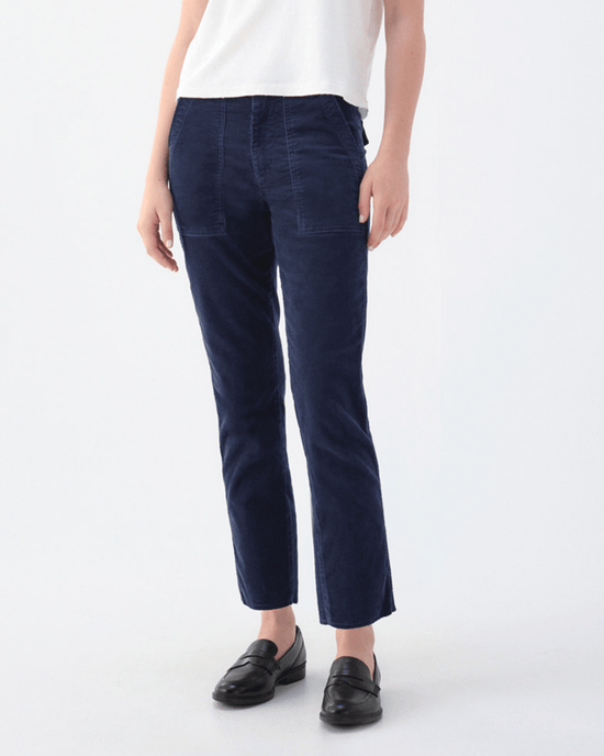 AMO Corduroy Easy Army Trouser in Neptune 