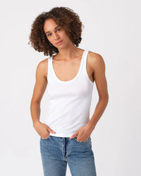 AMO Layering Tank in White 