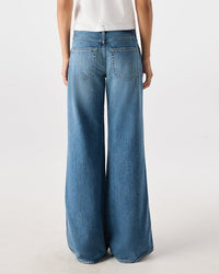 AMO Regina Mid Rise Wide Leg in Ethereal 3 - Bliss Boutiques