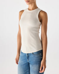 AMO Vera Tank in Bone 2 - Bliss Boutiques