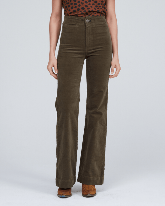 ASKK NY Brighton Wide Leg in Safari Green 