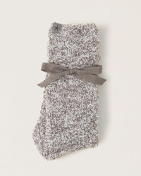 Barefoot Dreams Accessories CC Heathered Socks in Charcoal/White