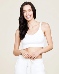Barefoot Dreams CC Luxe Cropped Cami in Pearl 
