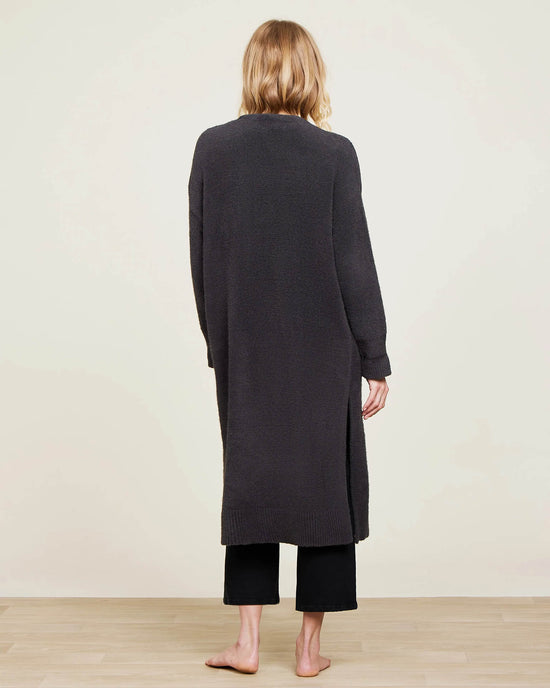 Barefoot Dreams Clothing CC Luxe High Slit Cardigan in Carbon