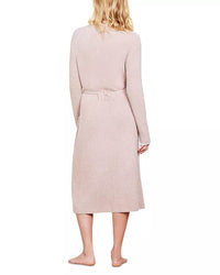 Barefoot Dreams Lingerie CCL Contrast Ribbed Robe in Willow/Pearl