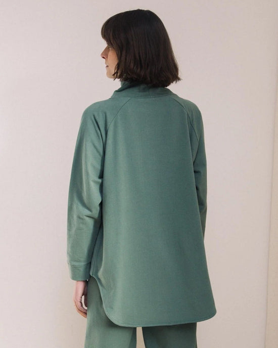 Beaumont Organic Nara Organic Cttn Felpe Sweatshirt in Eucalyptus 