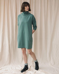 Beaumont Organic Orini Organic Cttn Felpe Dress in Eucalyptus 