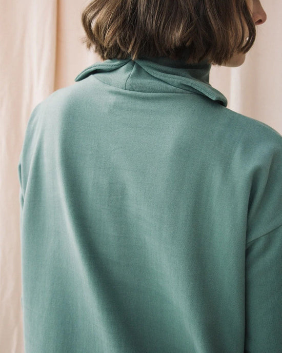 Beaumont Organic Orini Organic Cttn Felpe Dress in Eucalyptus 