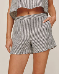 Bella Dahl Catalina Short in Hatch Stripe 1 - Bliss Boutiques
