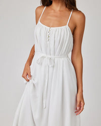 Bella Dahl Flowy Cami Maxi Dress in White 