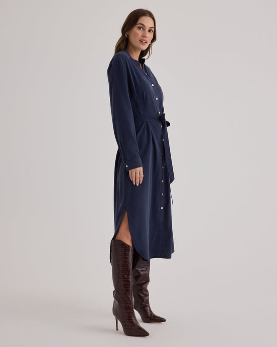 Bella Dahl Flowy Hem Maxi Dress in Endless Sea 