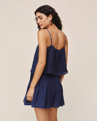 Bella Dahl Pintuck Camisole in Nautical Night 4 - Bliss Boutiques