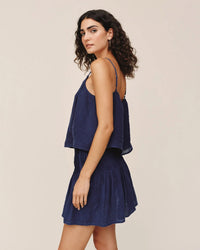 Bella Dahl Pintuck Camisole in Nautical Night 3 - Bliss Boutiques