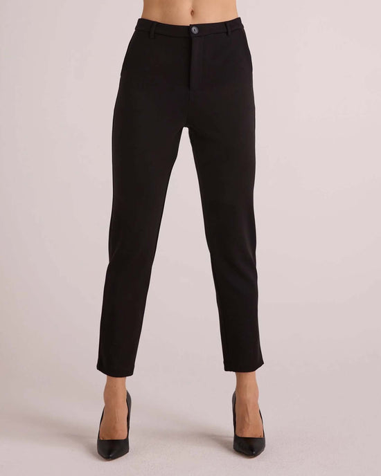 Bella Dahl Simone Slim Ponte Trouser in Black 