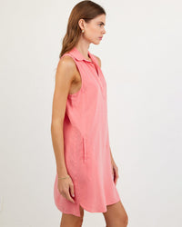 Bella Dahl Sleeveless A - Line Dress in Wild Coral 3 - Bliss Boutiques