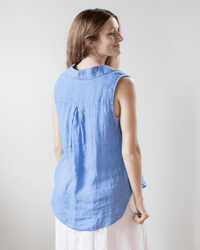 Bella Dahl Sleeveless Pullover in Riviera Blue 
