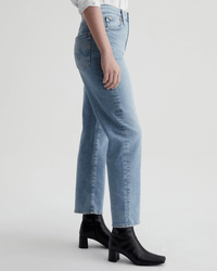 AG Jeans Rian High Rise Straight in Eclipsed 