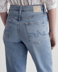 AG Jeans Rian High Rise Straight in Eclipsed 