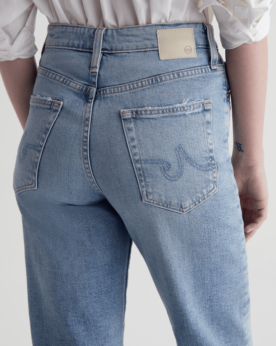 AG Jeans Rian High Rise Straight in Eclipsed 