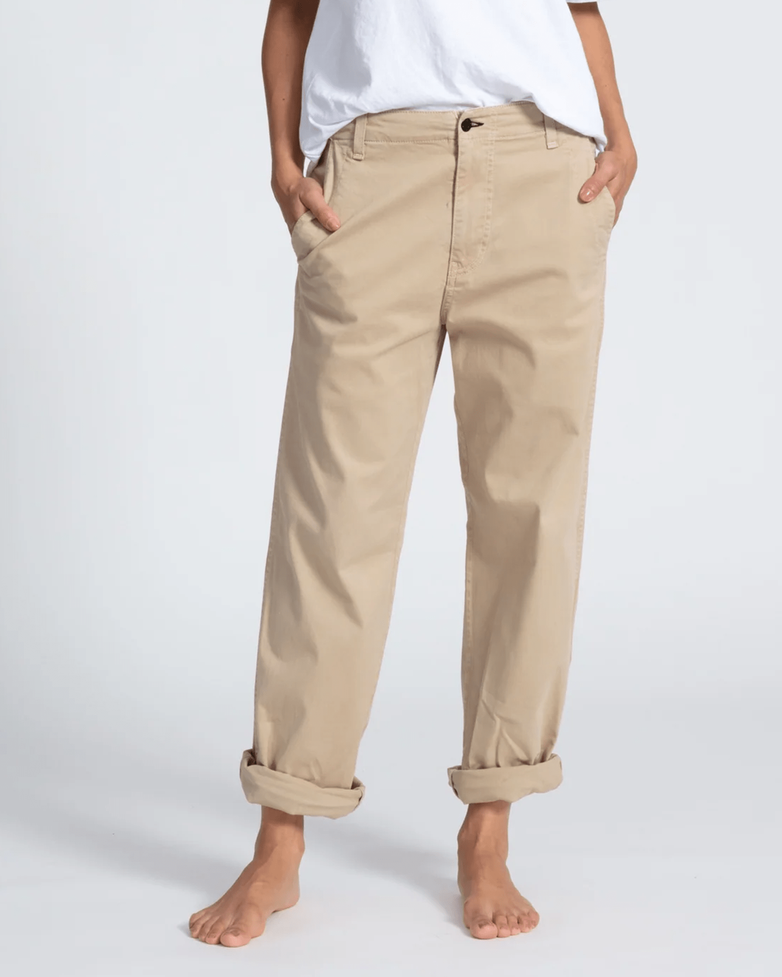 Twill Chino in Khaki