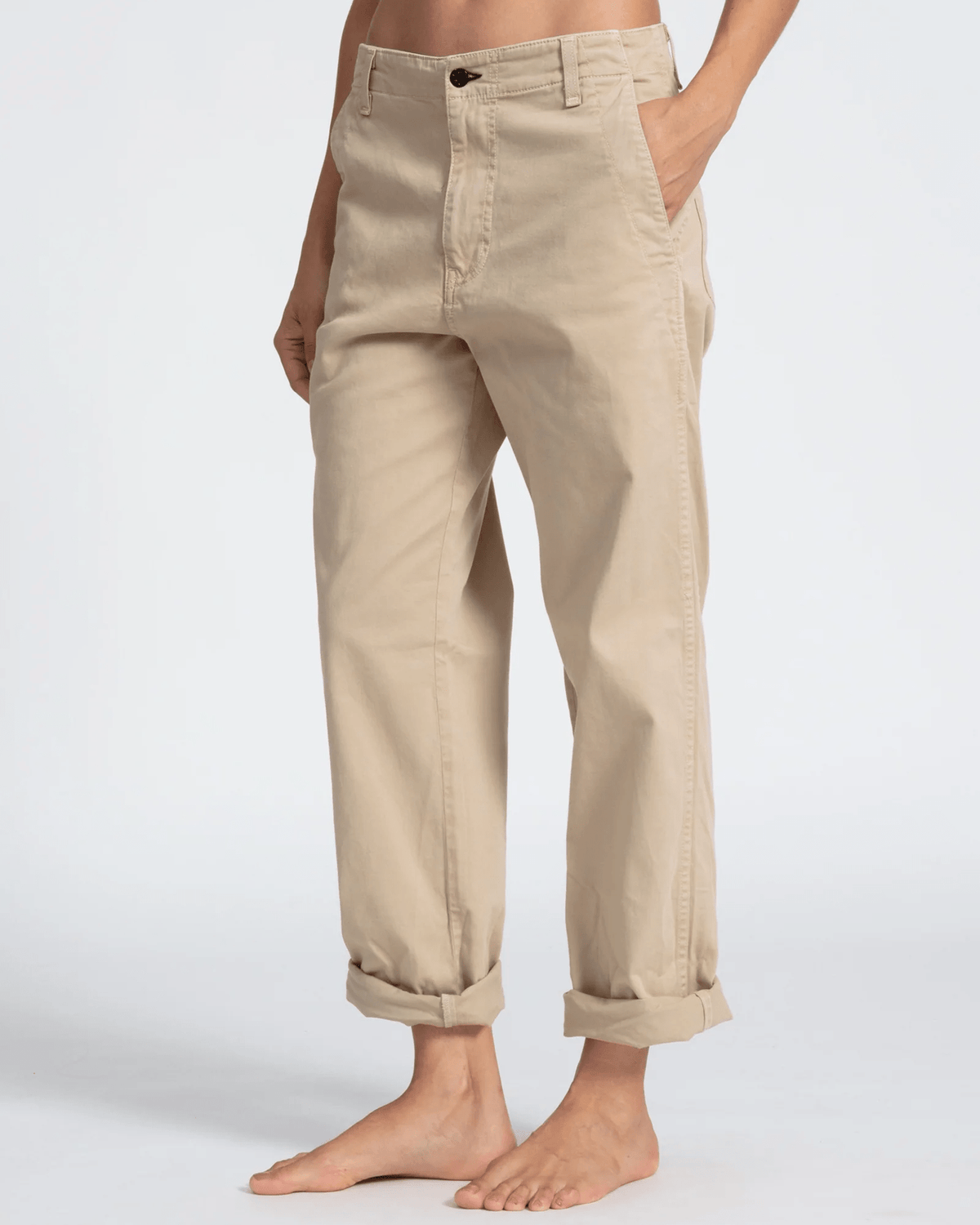 ASKK NY Denim Twill Chino in Khaki