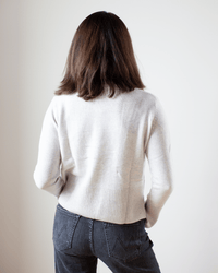 Autumn Cashmere Clothing Boxy Crew w/ Slits in Sleet