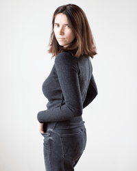 Autumn Cashmere Clothing Raw Edge Crew in Pepper