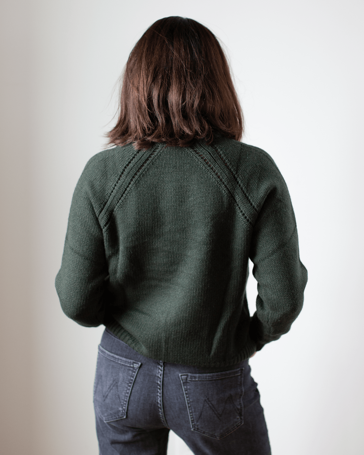 Autumn Cashmere Clothing Relaxed Open Raglan Crew in Cypress